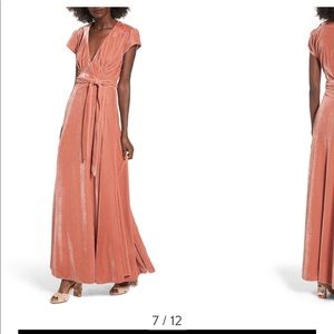 Tularosa velvet wrap dress